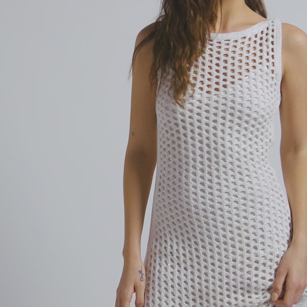 Derek Lam 10 Crosby Lais Sequin Crochet Minidress
